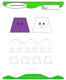 Geometrik Şekiller Çalışma Sayfaları